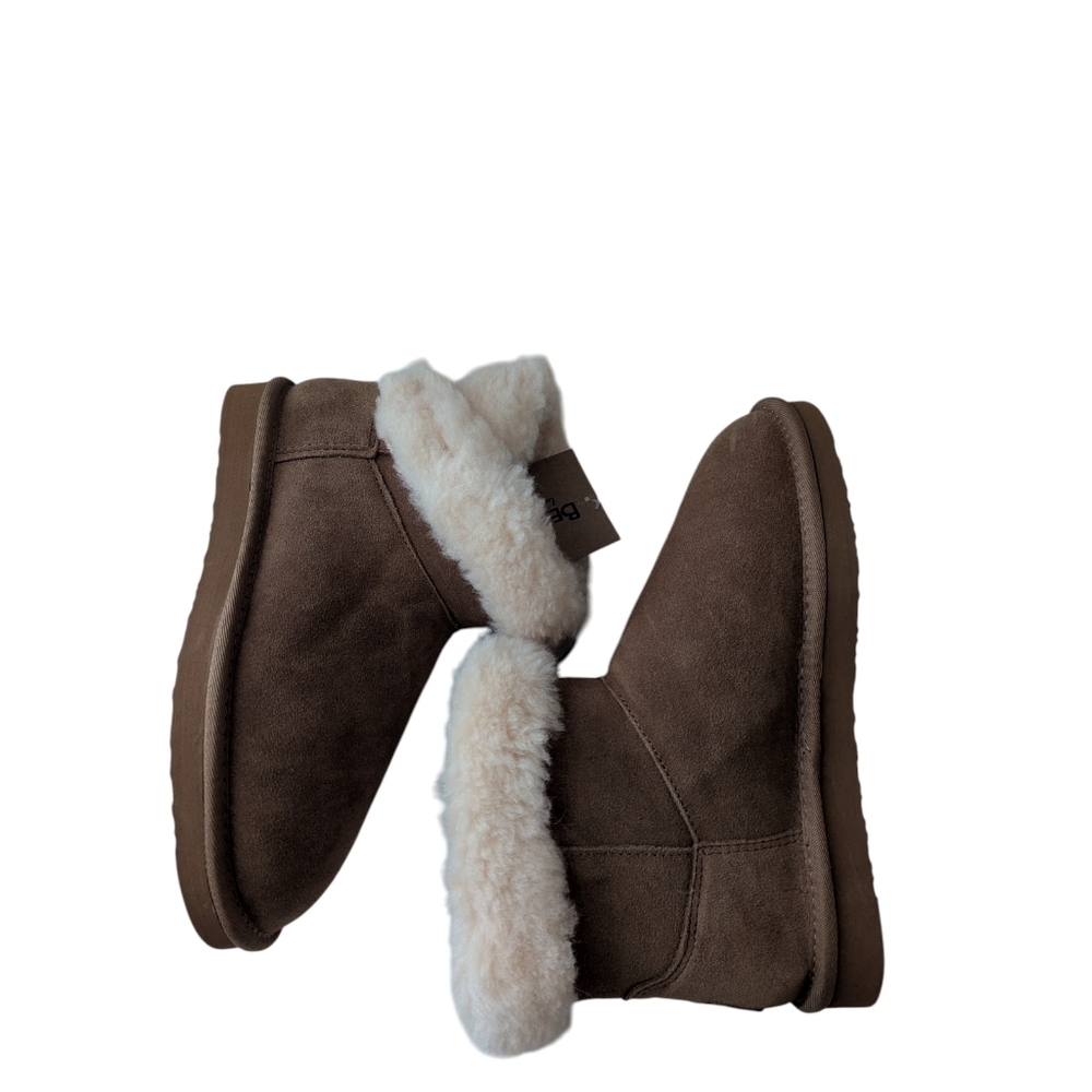 Bearpaw Women's Ankle Boots Size 8 Cream color - Picture 7 of 9